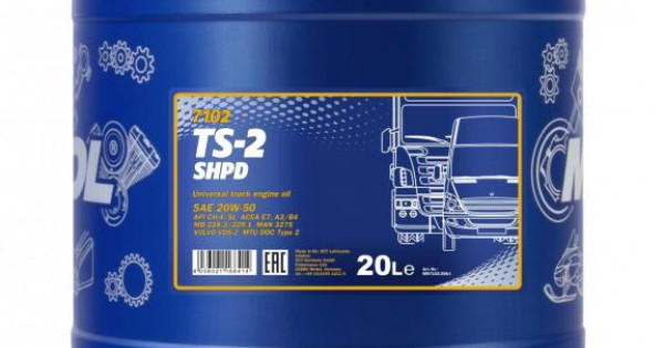 MANNOL TS-20 SHPD Motoröl 10W-30 – 20 Liter Kanister Für Diesel- Und Benzinmotoren